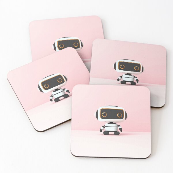 Item preview, Cute Robot Illustration With Minimalist Design designed and sold by GoldenTealArts.