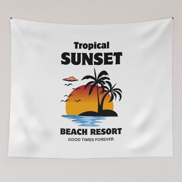 Item preview, Tropical Sunset Beach Resort designed and sold by Kumar-Artist.