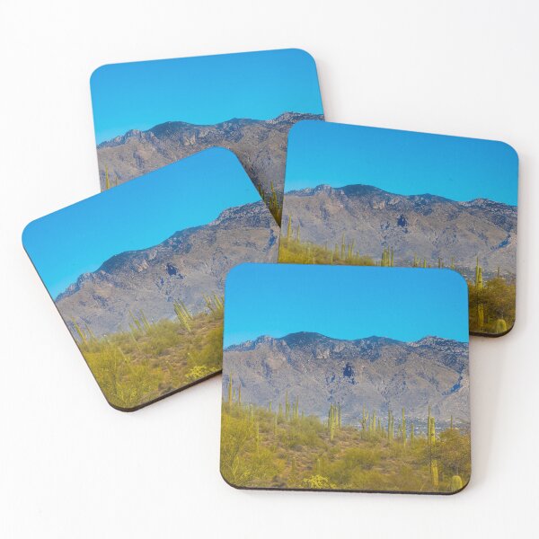 Item preview, This stunning photo captures the beauty of the Tucson desert with towering saguaro cacti standing proudly in the foreground designed and sold by EyezWatchin.