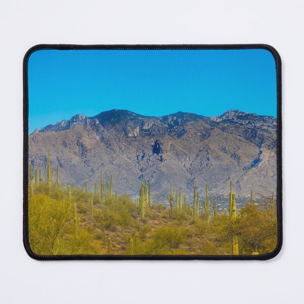 Item preview, This stunning photo captures the beauty of the Tucson desert with towering saguaro cacti standing proudly in the foreground designed and sold by EyezWatchin.
