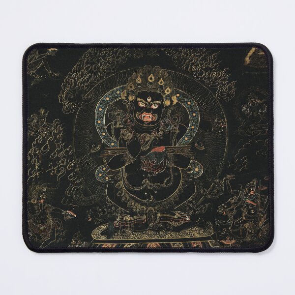 Item preview, Thangka 218 Mahakala Buddhist Protector Panjarnata Lord of the Pavilion 1700s designed and sold by GuyBlank.