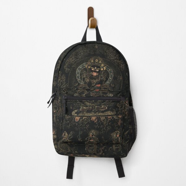 Item preview, Thangka 218 Mahakala Buddhist Protector Panjarnata Lord of the Pavilion 1700s designed and sold by GuyBlank.