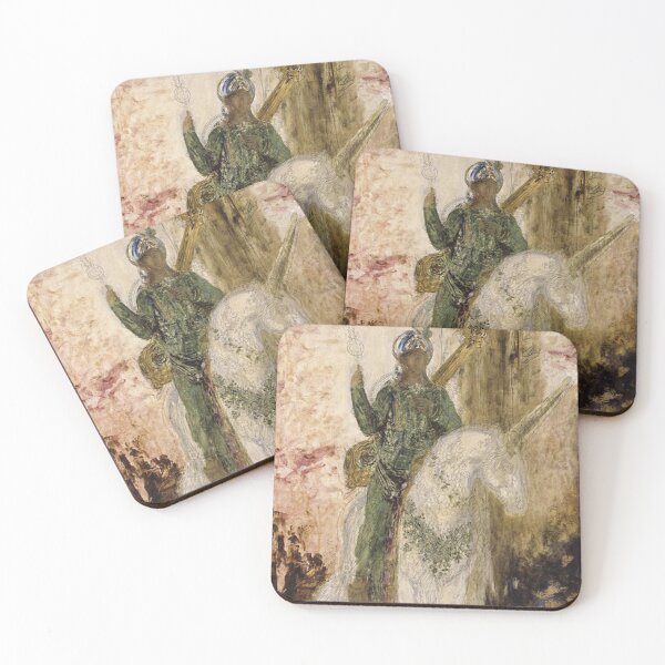 Item preview, Man on a Unicorn vintage musée Gustave Moreau artist painting designed and sold by Vintage Designs +.