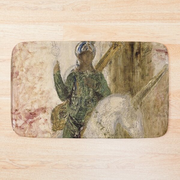 Item preview, Man on a Unicorn vintage musée Gustave Moreau artist painting designed and sold by Vintage Designs +.