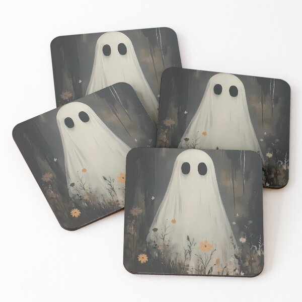 Item preview, Cute ghost in flowers designed and sold by vyrlook.