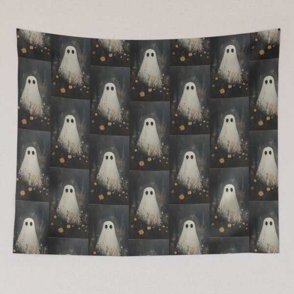 Item preview, Cute ghost in flowers designed and sold by vyrlook.