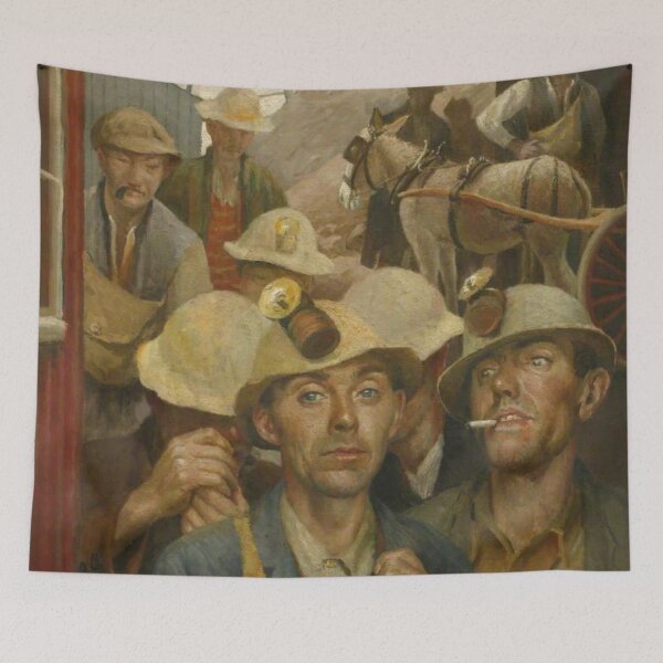 Item preview, Miners vintage painting designed and sold by Vintage Designs +.