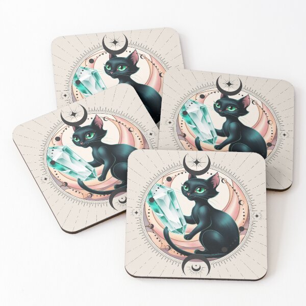 Item preview, Witchy Cat with Crystal designed and sold by tumbleweedphoto.