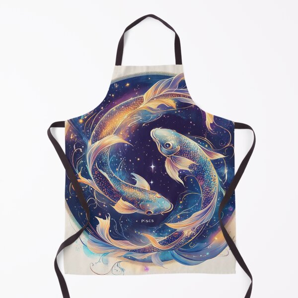 Item preview, Pisces Zodiac Sign: Captivating Galactic Illustration designed and sold by DobermanFans.