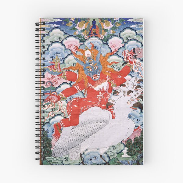 Item preview, Thangka 221 Mahakala Buddhist Protector Shanglon Minister 1800s designed and sold by GuyBlank.