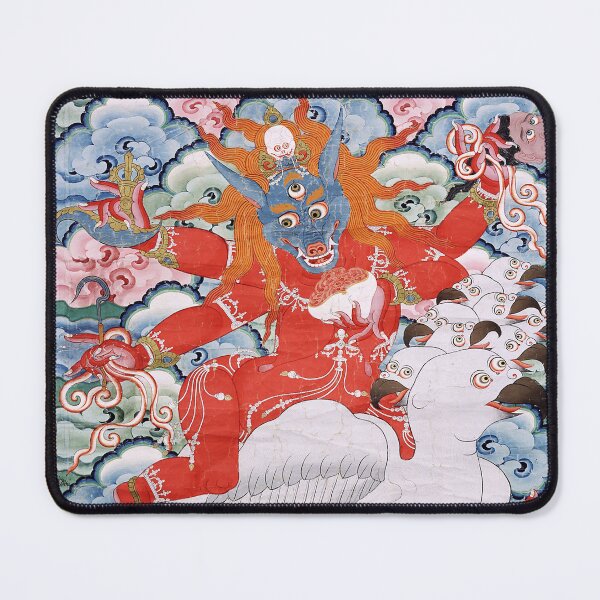 Item preview, Thangka 221 Mahakala Buddhist Protector Shanglon Minister 1800s designed and sold by GuyBlank.