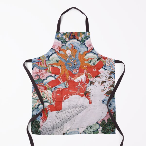Item preview, Thangka 221 Mahakala Buddhist Protector Shanglon Minister 1800s designed and sold by GuyBlank.