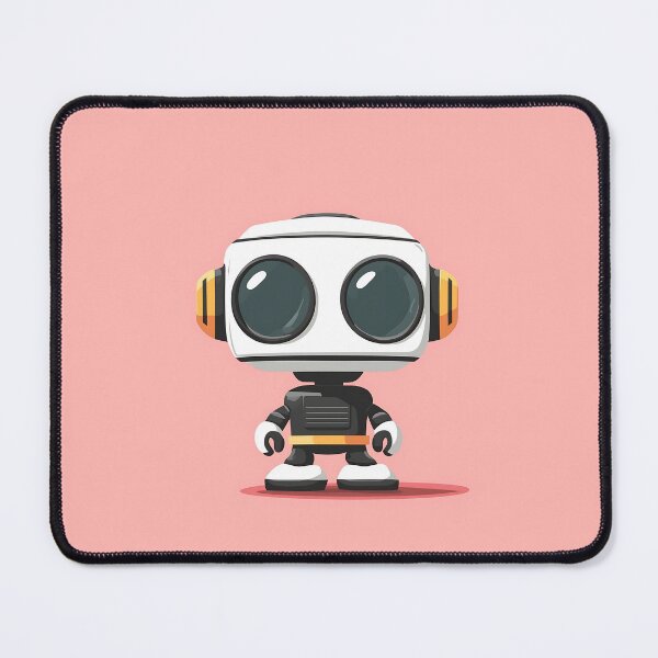 Item preview, Cute Robot With Big Eyes Illustration designed and sold by GoldenTealArts.