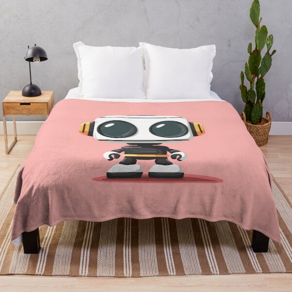 Item preview, Cute Robot With Big Eyes Illustration designed and sold by GoldenTealArts.