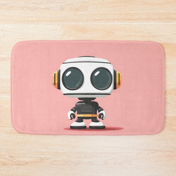 Item preview, Cute Robot With Big Eyes Illustration designed and sold by GoldenTealArts.