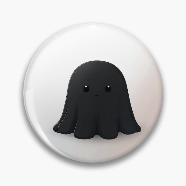 Item preview, Cute Black Ghost Icon With Pastel Background designed and sold by GoldenTealArts.