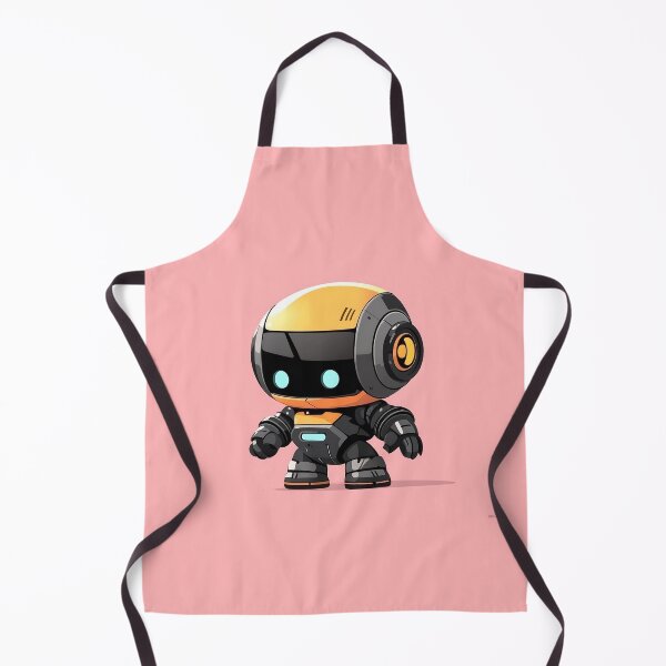 Item preview, Cute Robot Illustration With Pink Background designed and sold by GoldenTealArts.