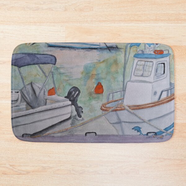Item preview, Boats in the harbor designed and sold by ChromaV.