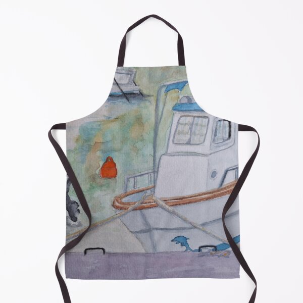 Item preview, Boats in the harbor designed and sold by ChromaV.