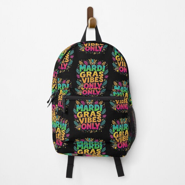 Item preview, Mardi Gras Vibes Only Colorful Typography	 designed and sold by Taans-Creation.
