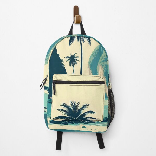Item preview, Minimalist Clipart-Style Illustration of Maya Bay Island, Thailand designed and sold by inkNext.