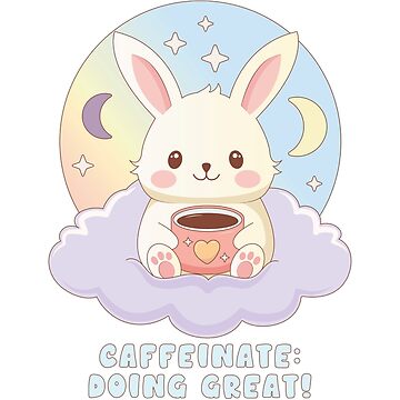 Artwork thumbnail, Cute Coffee Bunny | Doing Great by Cosy Fox
