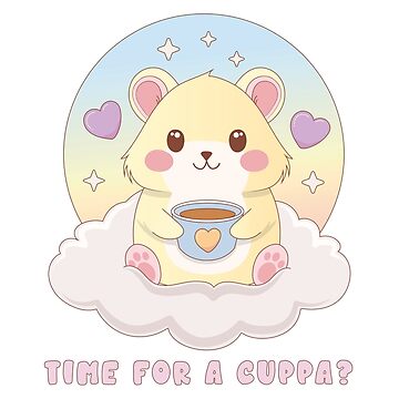 Artwork thumbnail, Cute Coffee Hamster | Cuppa Time by Cosy Fox