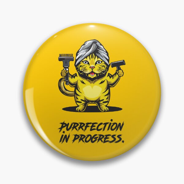 Artikelvorschau, Funny Cat Design: Purrfection in Progress entworfen und verkauft von katjacasper.