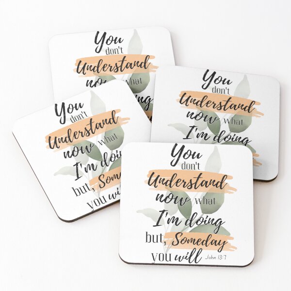 Item preview, John 13:7 Bible Verse Quote designed and sold by mat-creations.