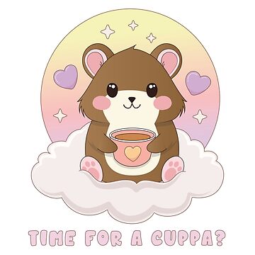 Artwork thumbnail, Cute Coffee Hamster | Cuppa Time by Cosy Fox