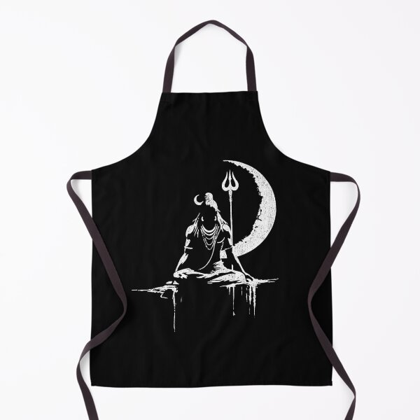 Item preview, Minimalist Lord Shiva Meditation Moon  designed and sold by Mystikos Art.