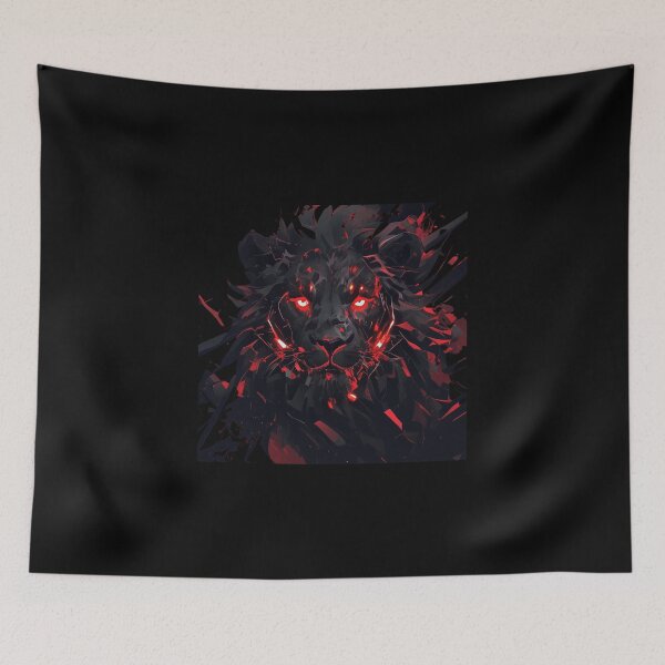 Item preview, Cyber Black Lion // Black Lion // Cool Animal // Cyber Animal // Animal Art // Animal Warrior // Gaming Aesthetic stickers designed and sold by SMARTKIT  DESIGNAGENCY.