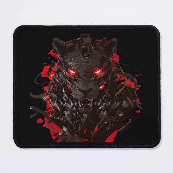 Item preview, Cyber Black Lion // Black Lion // Cool Animal // Cyber Animal // Animal Art // Animal Warrior // Gaming Aesthetic stickers designed and sold by SMARTKIT DESIGNAGENCY.