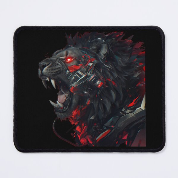 Item preview, Cyber Black Lion // Black Lion // Cool Animal // Cyber Animal // Animal Art // Animal Warrior // Gaming Aesthetic stickers designed and sold by SMARTKIT DESIGNAGENCY.