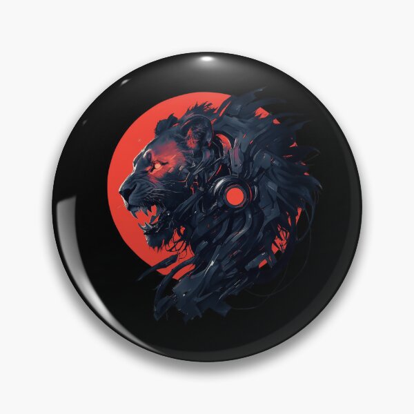 Item preview, Black Lion // Black Lion // Cool Animal // Cyber Animal // Animal Art // Animal Warrior // Gaming Aesthetic stickers designed and sold by SMARTKIT  DESIGNAGENCY.