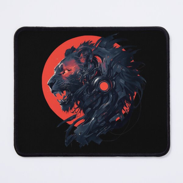 Item preview, Black Lion // Black Lion // Cool Animal // Cyber Animal // Animal Art // Animal Warrior // Gaming Aesthetic stickers designed and sold by SMARTKIT DESIGNAGENCY.