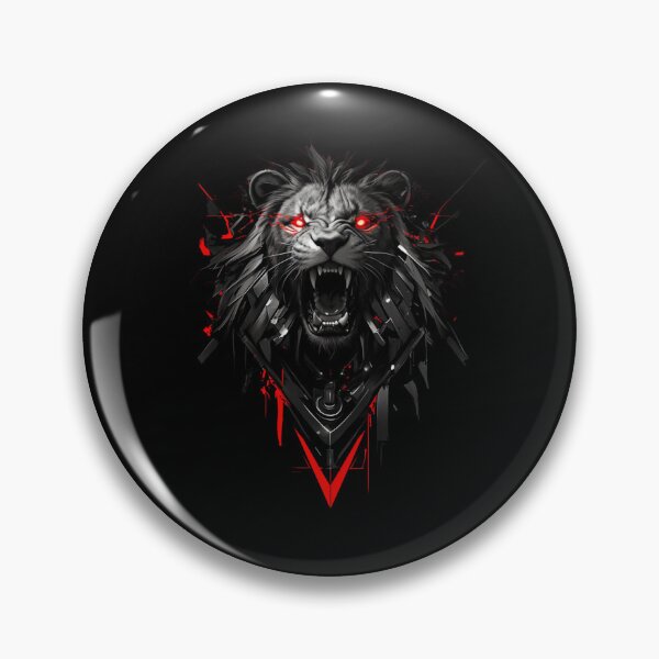 Item preview, Black Lion // Black Lion // Cool Animal // Cyber Animal // Animal Art // Animal Warrior // Gaming Aesthetic stickers designed and sold by SMARTKIT  DESIGNAGENCY.