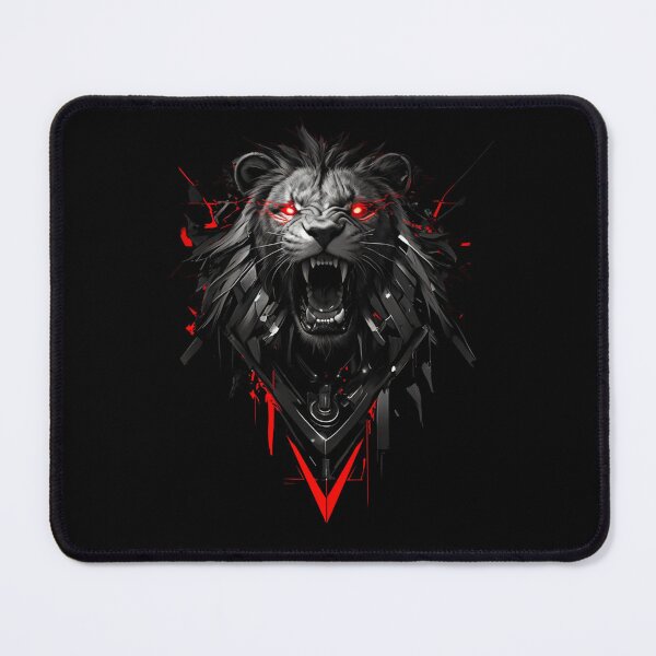 Item preview, Black Lion // Black Lion // Cool Animal // Cyber Animal // Animal Art // Animal Warrior // Gaming Aesthetic stickers designed and sold by SMARTKIT  DESIGNAGENCY.