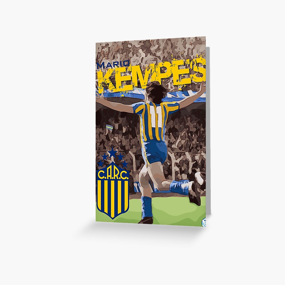"Mario Kempes Rosario Central" Greeting Card by ...