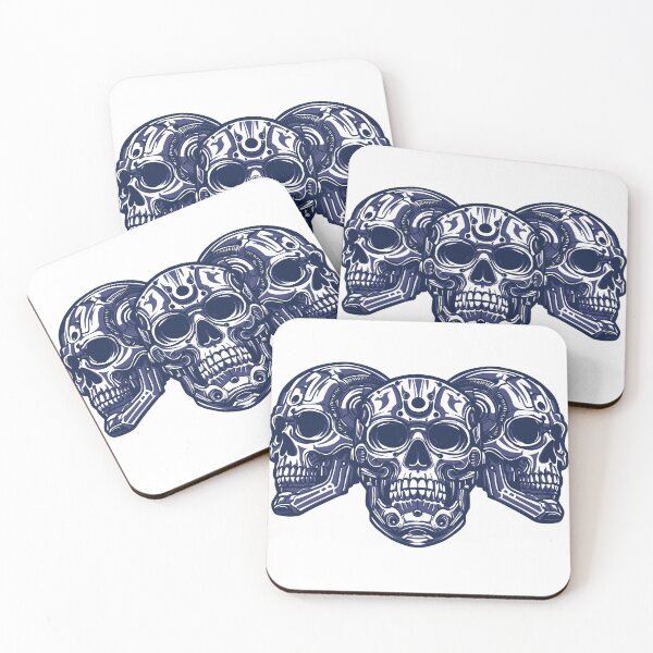 Item preview, 3 Robot Skulls designed and sold by Reillustore X.