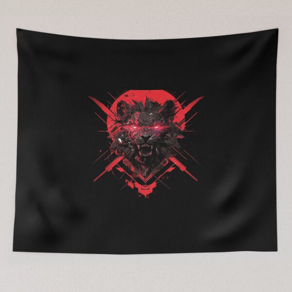 Item preview, Black Lion // Black Lion // Cool Animal // Cyber Animal // Animal Art // Animal Warrior // Gaming Aesthetic stickers designed and sold by SMARTKIT  DESIGNAGENCY.