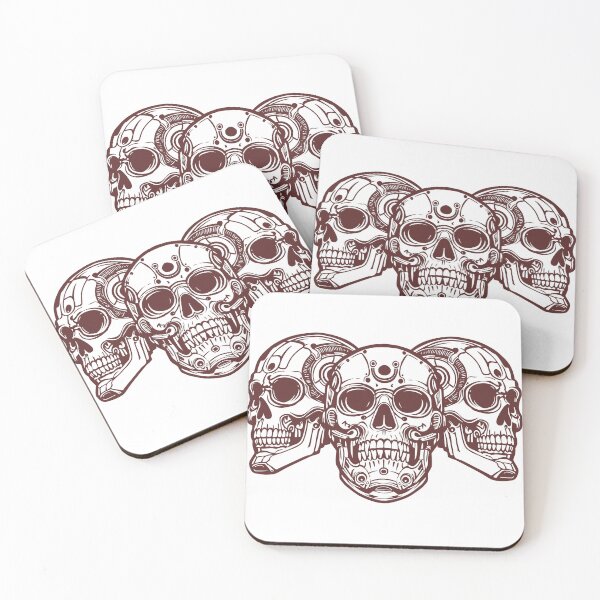 Item preview, 3 Robot Skulls 01 designed and sold by Reillustore X.