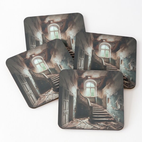 Item preview, Staircase in a dilapidated house designed and sold by bernhagen.