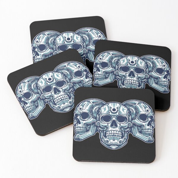 Item preview, 3 Robot Skulls 04 designed and sold by Reillustore X.