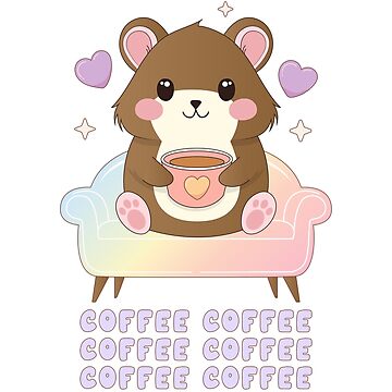 Artwork thumbnail, Cute Coffee Hamster | Coffee Coffee by Cosy Fox