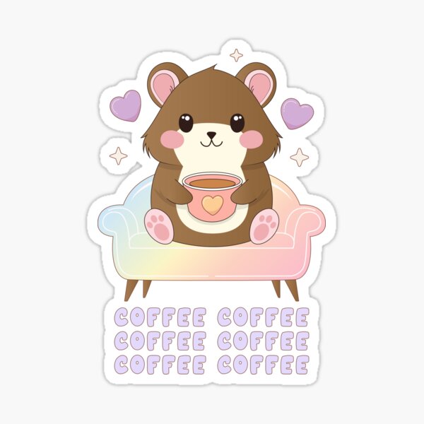 Cute Coffee Hamster | Coffee Coffee Sticker