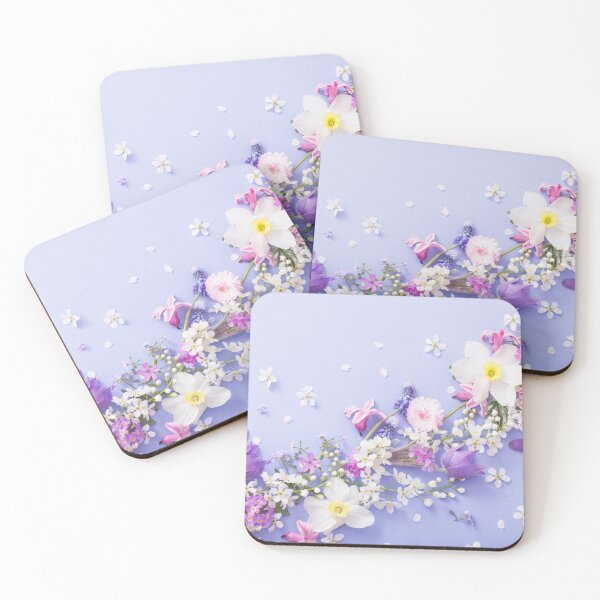 Item preview, Flowers On Lavender Background designed and sold by DsDesignArt.