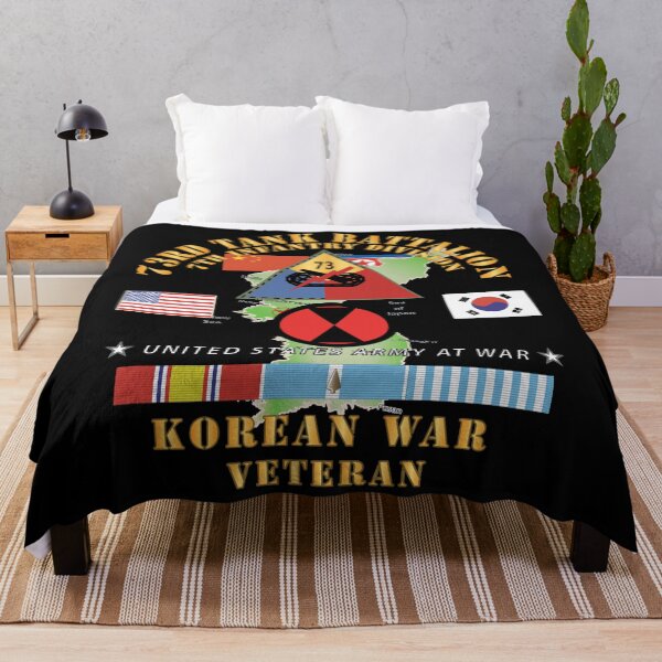 Item preview, Army - 73rd Tank Battalion, 7th Infantry Div - VS NK - China, Korean War w Korea Map Green X 300 designed and sold by Military Insignia Products.