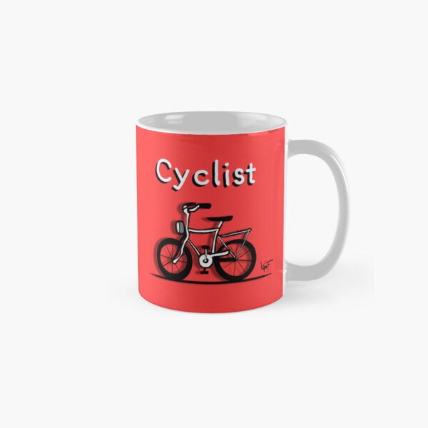 Item preview, Cyclist (white text) R designed and sold by Virtual Pathfinder.