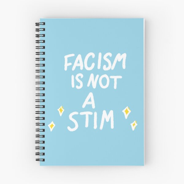 Item preview, FACISM IS NOT A STIM (White/LgtBlu) designed and sold by Pretty-Sounds.